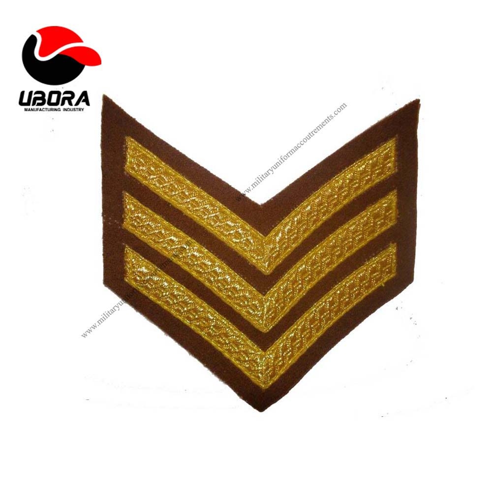 gold braided Sergeant Chevron, Brown, Gold, Mess Dress, Rank best  accessories product